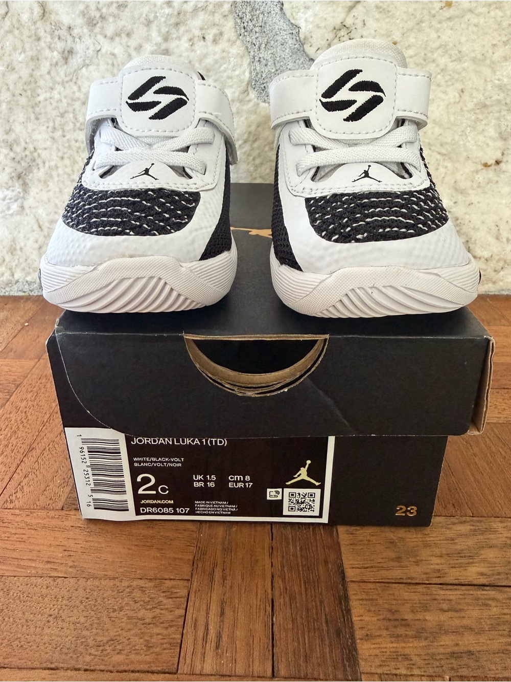 Jordan Luka 1 (TD) Sneakers in White and Black